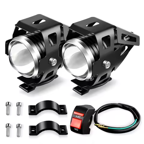 U5 Motorcycle Headlight Front Foglamp For Yamaha YZF FZ6 R1 R3 R6 R15 R25 MT07 MT09 XSR700 900 MT03 