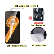 ฟิล์มกระจก Realme 9 ฟิล์มกระจกนิรภัย Realme 10 Pro 5G 9i 9 Pro Plus Realme 10T 5G  ฟิล์มหลังเคฟล่า ป้องกันหน้าจอ และเลนส์กล้อง สำหรับ