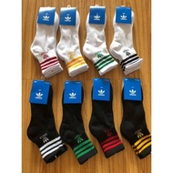 [READYSTOCK] SOCKS THICK COTTON ADIDAS TREFOIL STOKIN TEBAL ANKLE CASUAL