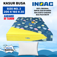 [200x160x20] Kasur Busa INOAC NO. 2 Ukuran 200x160x20 cm Garansi 10 Tahun / Kasur INOAC Size 160x200x20 cm