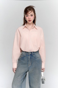 OLV - Áo sơ mi công sở Jimin Striped Shirt