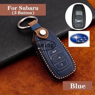 Xuming For Subaru Xv Forester Wrx Leather Car Key Case Cover (fmw13）