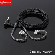 JCALLY JC08S 8 Shares 2Pin MMCX Earphone Upgrade Cable with Mic for KZ ZSN PRO X ZSTX ZS10 PRO ZAX