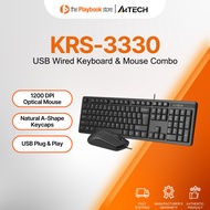 A4Tech KRS-3330 1200 DPI Natural_A Shape Key USB Wired Keyboard & Mouse Combo