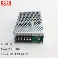 MEAN WELL SD-50A-12 9.2~18V DC to 12V DC 50W DC-DC Converter Switching Power Supply 12V to 12V 4.2A 