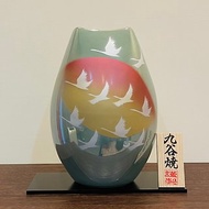 九谷燒-8號花瓶 群鶴