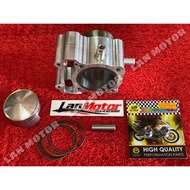 LC135/FZ150/Y15ZR HYPERSPEED/HPSP RACING BYPASS BLOCK COMPLETE SET WITH LHK RACING PISTON SET 70MM-76MM