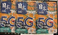 (將軍澳店,門市現貨)TOPS1日本 DOCOMO 😍5/8/15日 (5G)極速無限數據上 網卡(使用 Docomo 網路)
