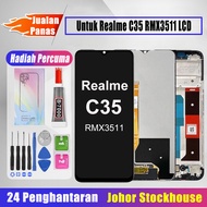 Techparts Original LCD Untuk Realme C35 LCD