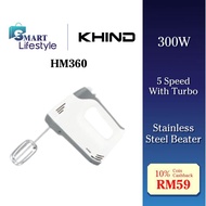Khind Hand Mixer 5 Speed with Turbo HM360 / HM200 / Morgan 6 Speed Hand Mixer (300W) MHM-MIXX 300