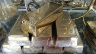 Fine gold 999.9 / miniatur emas batangan 1000 gr Asli Kuningan
