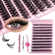30/40/50/60DIY Eyelash C/D Curl Natural 8-16mm Hybrid False eyelash Extension Set, eye makeup tool