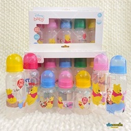 Babi Care ขวดนมคอแคบ พร้อมจุกนม ลายหมีพูห์ แพ็ค 5 ขวด