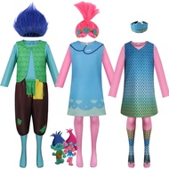 Trolls Anime Poppy Dress - Halloween Cosplay Costume