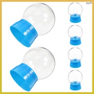 6 Pcs Snow Globe Christmas Globes Decorative Water Fillable Jar 9.00X6.00X6.00CM zhiyuanzh
