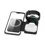 EGO 3in1 MAGPAD2 Magsafe 充電器 - 黑色 | 無線充電板 | 無線充電座 | 磁吸無線摺疊充電板 | 香港行貨