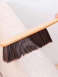 1 pieza./2 uds. Cepillo de pelo para cama de madera, cepillo para limpieza del hogar y escoba con cerdas suaves para limpieza de alfombras y eliminación de polvo