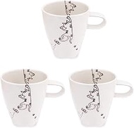 J-kitchens Workshop Sho~ Set of 3 Cat Paw Glass (Ceramic) Tiger Hasami Ware Made in Japan