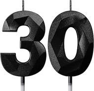 Birthday Candles Numbers Candle 30 Cake Decoration 30th Birthday Man Woman Candles Birthday Black Nu