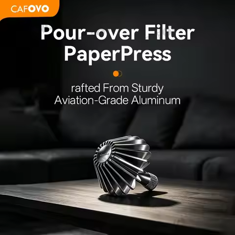 CAFOVO PA11 Coffee Filter Paper Press 9cm Aviation-grade Aluminium Hard Anodized Mirror Finish for P