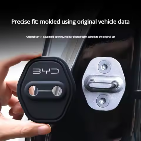 4Pcs Car Door Lock Cover for BYD Seal U Sealion 6 Auto Door Lock Protection Cap Anti-Rust Waterproof
