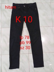 kode:K10/PL celana katun cewek/celana cewek second/celana panjang/pakaian cewek/thrift celana katun 