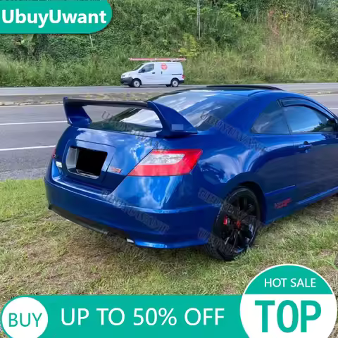 For Honda Civic 2Dr Coupe JDM FD2 Mugen Style 2006-2011 Auto High Quality ABS Rear Lip Spoiler Trunk