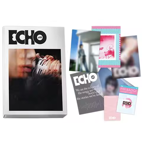 Jin (Kim Seokjin, BTS) ECHO Weverse Albums Ver Includes QR Card, Photocards, Postcard & Sticker Offi