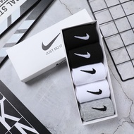 5 pair Boxed Men's socks women's socks training breathable socks quick drying soft casual running sp