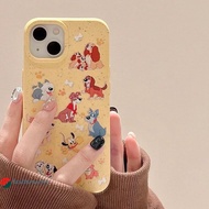 Soft Case Compatibel For IPhone 11 12 13 14 15 PRO MAX 6 7 6S 8 14 15 Plus XR XS MAX 6SPlus 7Plus 6Plus 8Plus 14Plus 15Plus XSMAX SE 2020 Cartoon Cute puppy Couples TPU Cover