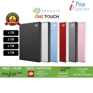 Seagate One Touch USB 3.0 Aluminum Portable Slim External Hard Disk Drive HDD (1TB/2TB/4TB/5TB)