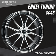 ล้อรถยนต์ ล้อ ENKEI TUNING ล้อแม็กแท้ รุ่น SC48 สีดำหน้าขัดเงา Gloss Black Full Polised ล้อ 4/100 ขอ