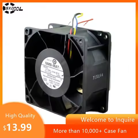 3115RL-04W-B76 80mm High Speed Fan 80X80X38mm 12V 1.6A 8CM PWM Fan Dual Ball Bearing