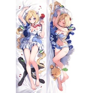 Vtuber Aki Rosenthal Cosplay Otaku Dakimakura Hugging Body Pillow Case Anime Long Cushion Pillow Cov