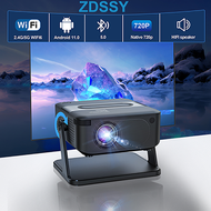 ZDSSY HA109 มินิโปรเจคเตอร์ Android11 WiFi6 BT5.0 280 ANSI 720P ในตัว App Mirror SmartPhone สำหรั