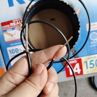 Per meter royu original tw solid wire AWG wire 100%pure copper #14(1.6mm)#12(2.0mm)black rubber coat