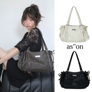 A ason Bag Korean Shoulder Messenger Bag PU Long Shoulder Strap Large Capacity Tote Bag