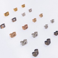 100pcs / Pack Ear Stud Cap Earring Studs Backs Stopper Ear Findings Blocked Caps Earring Backs Ear A