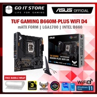 ASUS TUF GAMING B660M-PLUS TUF GAMING WIFI D4 12th GEN LGA1700 mATX MOTHERBOARD