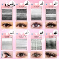 Lovito Casual Plain Eyelash Set Lash Extensions Nature Advanced False Eyelashes for Women LCS09144