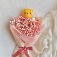 小熊維尼與滿天星永生花/乾燥花