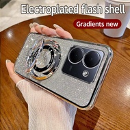 Casing For VIVO Y36 4G Casing Electroplating Soft Glitter TPU Phone Back Luxury Cover VIVO Y36 5G Ph