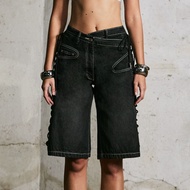 Merge Official - Merge Lacing Denim Jorts (พร้อมส่ง)