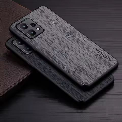 Case for Oppo Realme 9 Pro Plus 9i 5G funda bamboo wood pattern Leather phone cover Luxury coque for