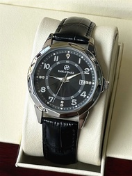 PABLO RAEZ นาฬิกาควอตซ์ลำลองธุรกิจจอแสดงปฏิทินเรืองแสงกันน้ำ