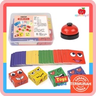 Face Changing Rubik Rubik's Cube Expression Puzzle Cube Wooden Puzzle Toy Family Game