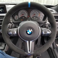 Customized Suede Leather Car Steering Wheel Cover For F87 M2 F80 M3 F82 M4 2 M5 F12 F13 M6 F85 X5 M 