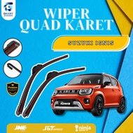 Quad Blade Car Wiper SUZUKI Ignis 4-Layer Rubber Model 1 SET RightKiri W601