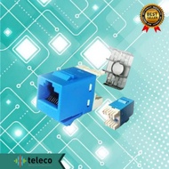 SL series RJ45 Jack, Cat 5E 568A/B, Blue