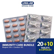 IMMUNITY CARE BUNDLE Biogesic Paracetamol 20 Tablets + Conzace Multivitamins 10 Capsules